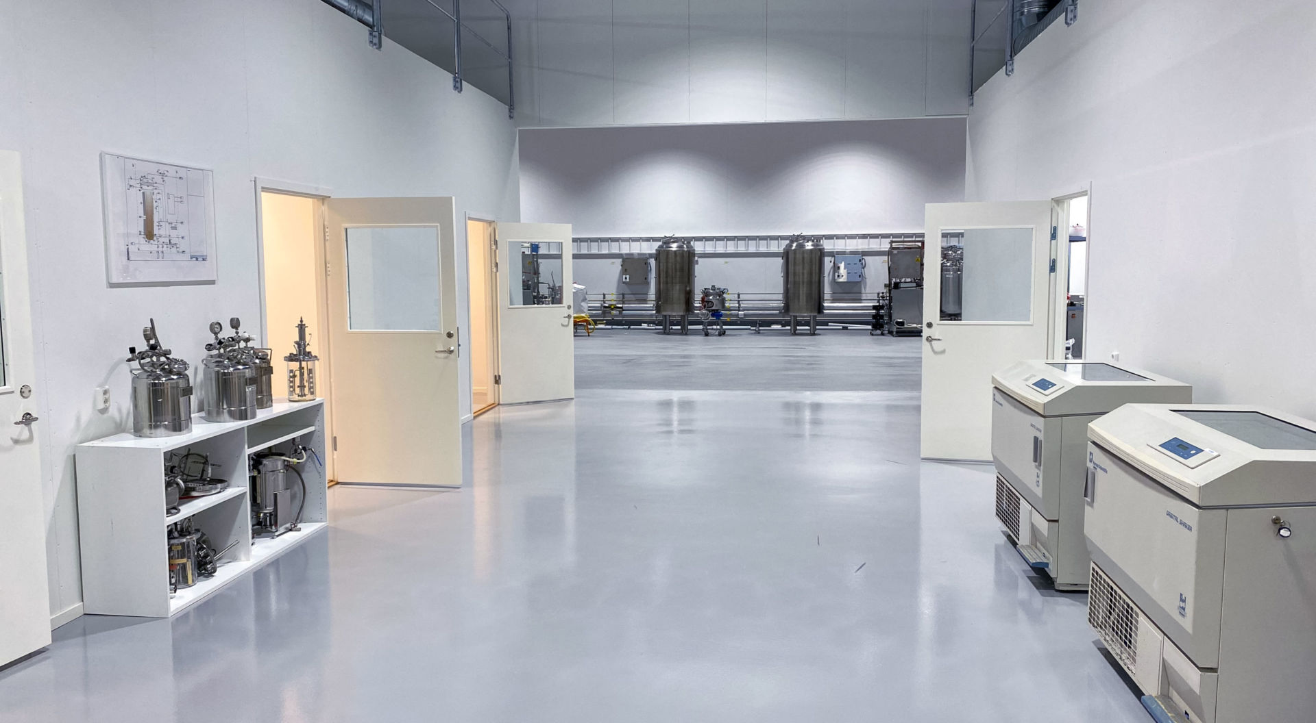 Den nya lokalen är anpassad efter Mycorenas verksamhet och innefattar både kontor, labb, testkök och produktion.